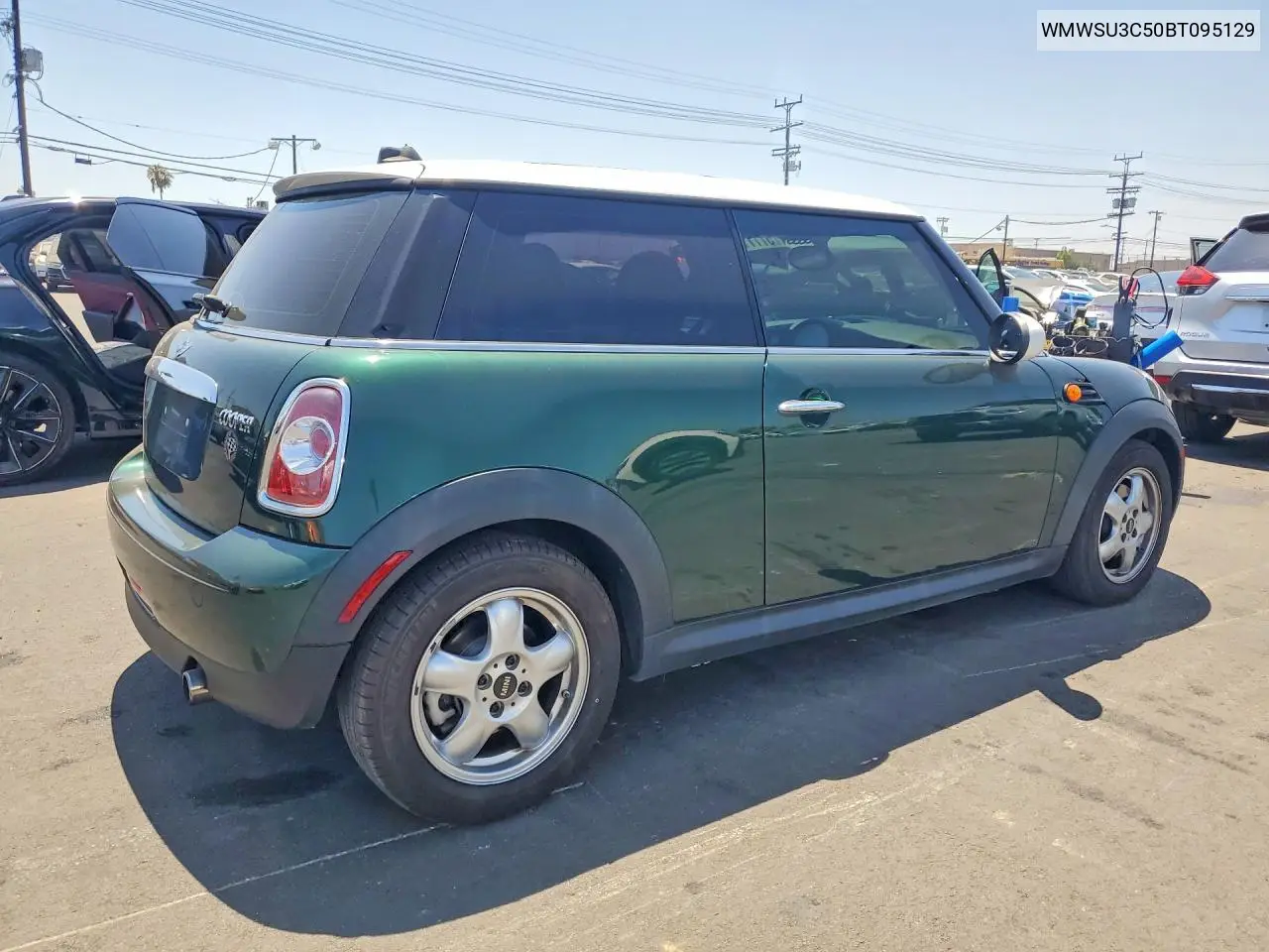 2011 Mini Cooper VIN: WMWSU3C50BT095129 Lot: 57777426