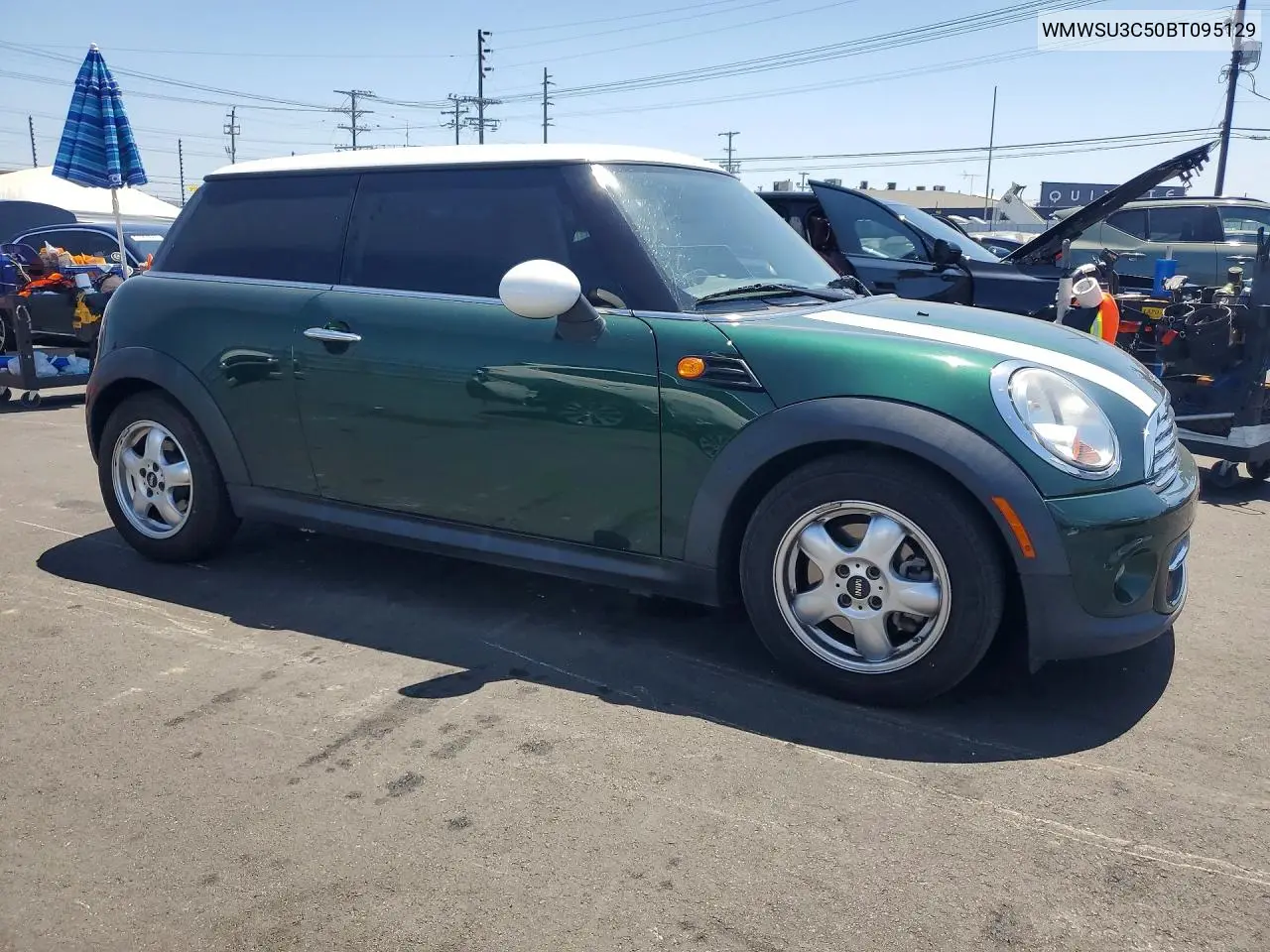 2011 Mini Cooper VIN: WMWSU3C50BT095129 Lot: 57777426