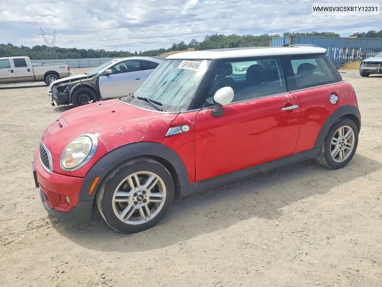 2011 Mini Cooper S VIN: WMWSV3C5XBTY12231 Lot: 59149496