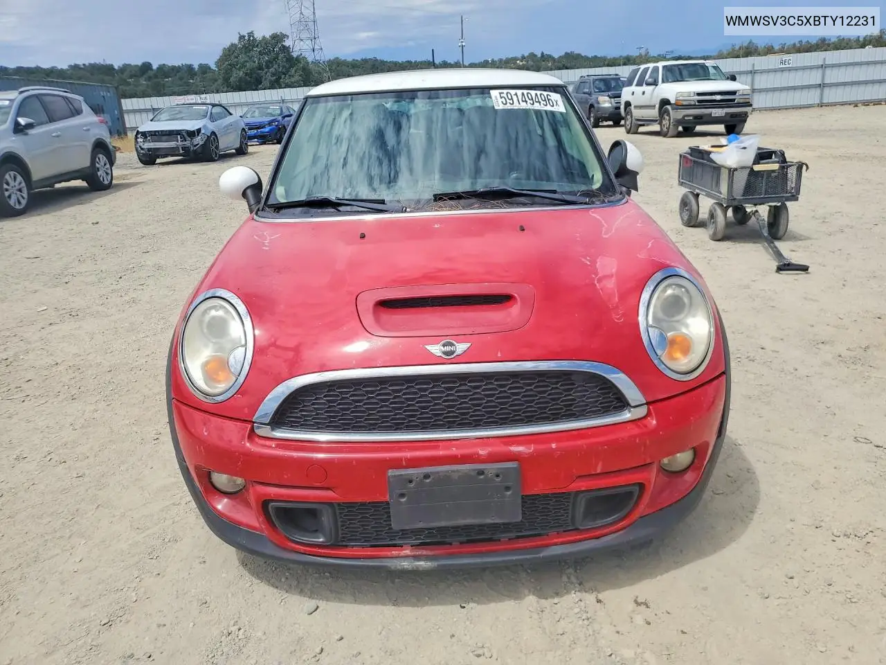 2011 Mini Cooper S VIN: WMWSV3C5XBTY12231 Lot: 59149496