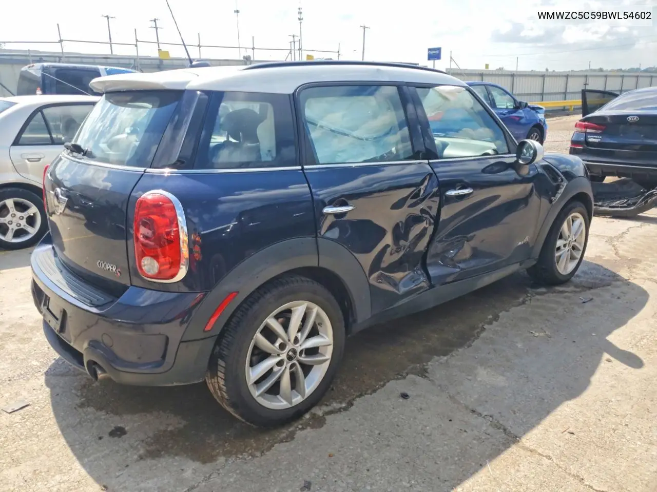 2011 Mini Cooper S Countryman VIN: WMWZC5C59BWL54602 Lot: 59242236