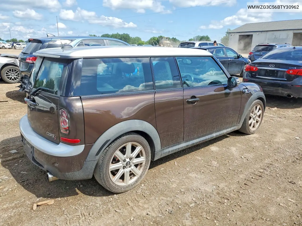 2011 Mini Cooper S Clubman VIN: WMWZG3C56BTY30962 Lot: 60600716