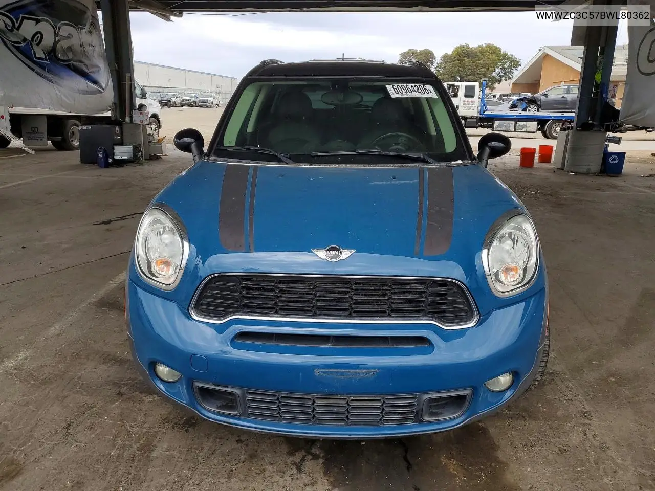 2011 Mini Cooper S Countryman VIN: WMWZC3C57BWL80362 Lot: 60964206