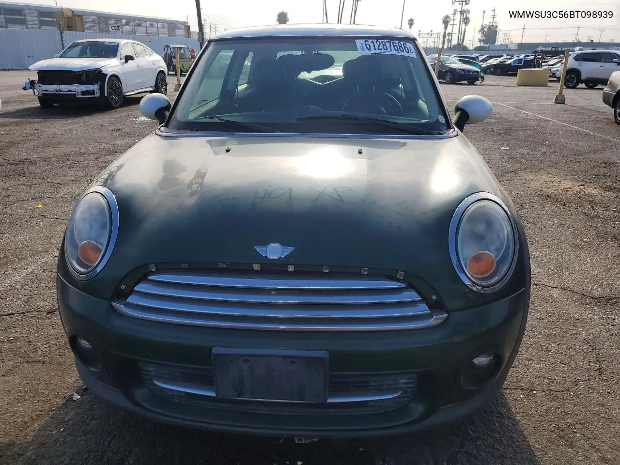 2011 Mini Cooper VIN: WMWSU3C56BT098939 Lot: 61287686