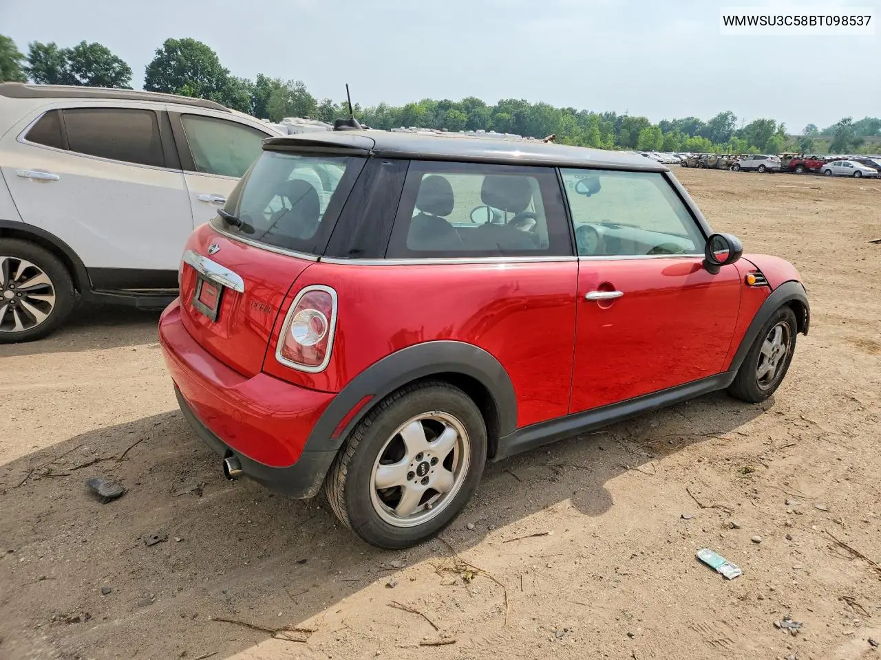 2011 Mini Cooper VIN: WMWSU3C58BT098537 Lot: 61662836