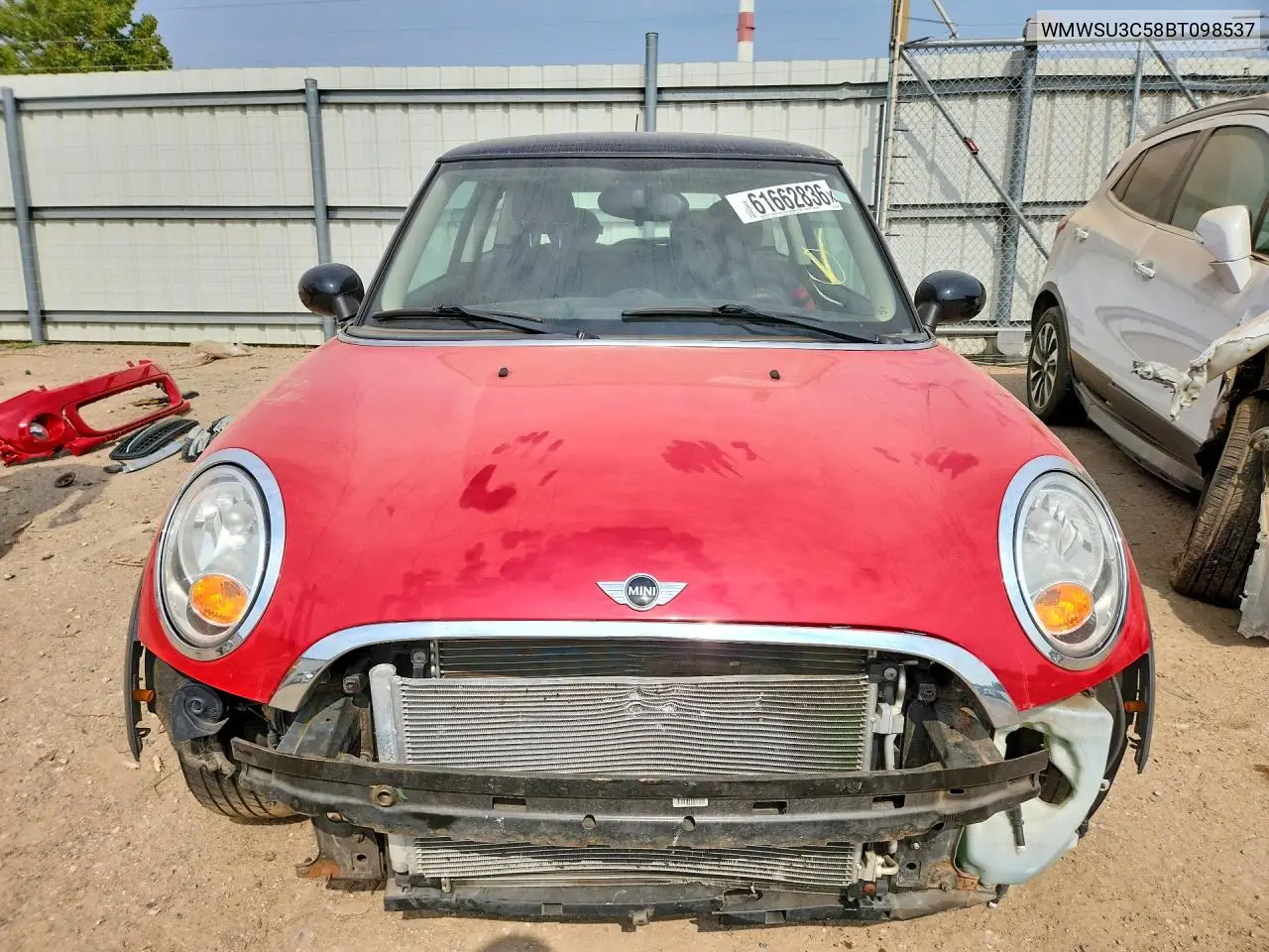 2011 Mini Cooper VIN: WMWSU3C58BT098537 Lot: 61662836