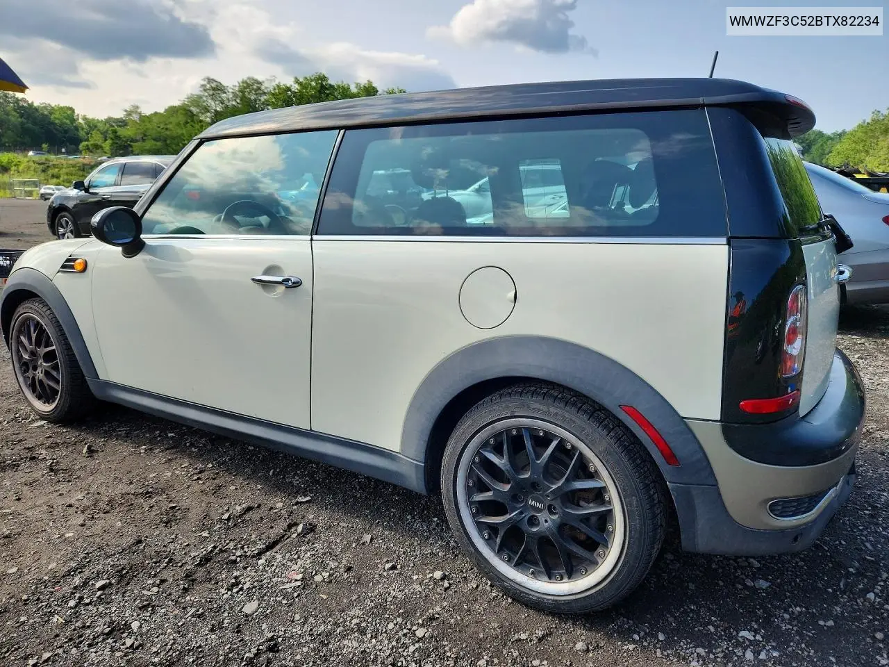 2011 Mini Cooper Clubman VIN: WMWZF3C52BTX82234 Lot: 61687946