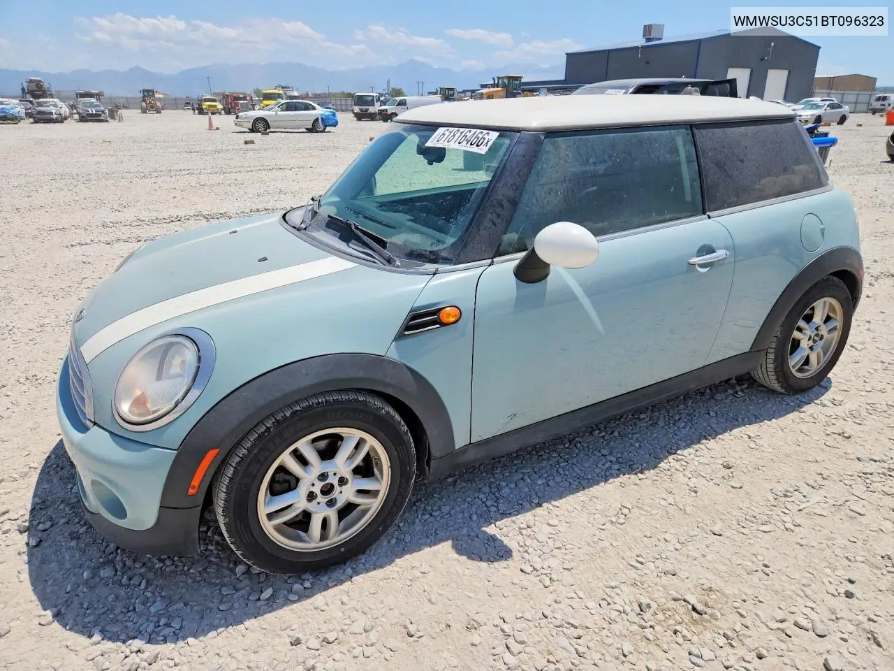 2011 Mini Cooper VIN: WMWSU3C51BT096323 Lot: 61816466