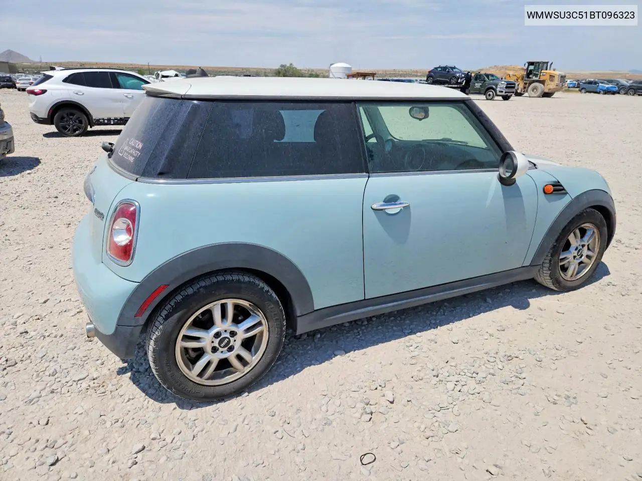 2011 Mini Cooper VIN: WMWSU3C51BT096323 Lot: 61816466