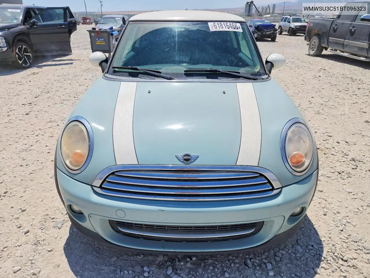 2011 Mini Cooper VIN: WMWSU3C51BT096323 Lot: 61816466