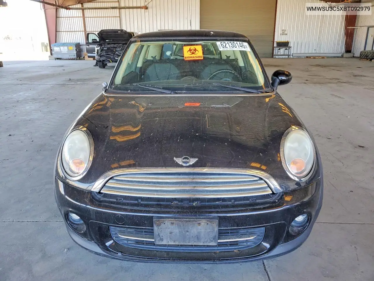 2011 Mini Cooper VIN: WMWSU3C5XBT092979 Lot: 62130146