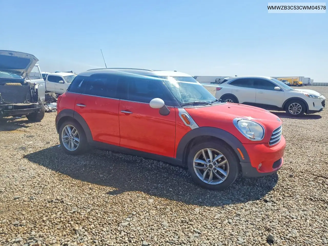2012 Mini Cooper Countryman VIN: WMWZB3C53CWM04578 Lot: 56694536