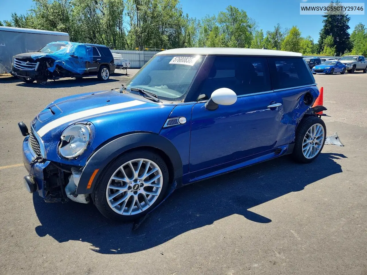 2012 Mini Cooper S VIN: WMWSV3C55CTY29746 Lot: 57680836