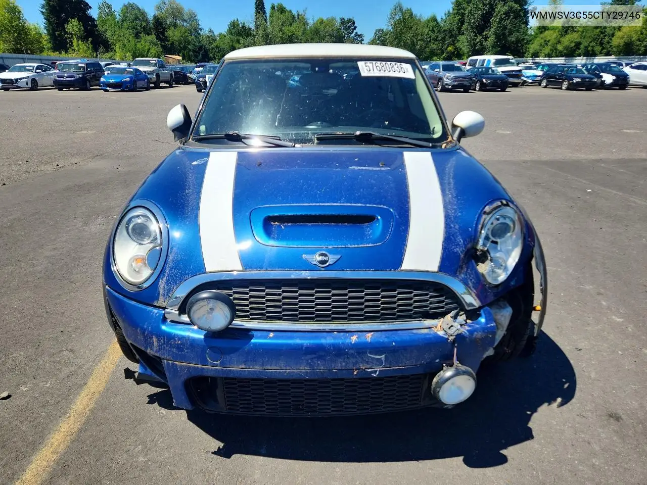 2012 Mini Cooper S VIN: WMWSV3C55CTY29746 Lot: 57680836