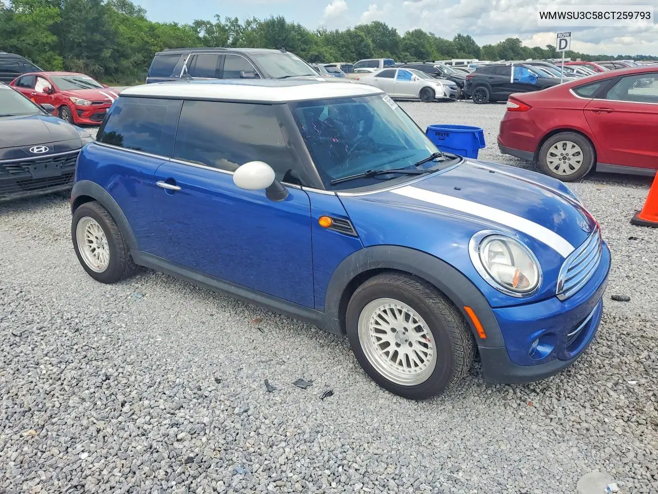 2012 Mini Cooper VIN: WMWSU3C58CT259793 Lot: 59856016