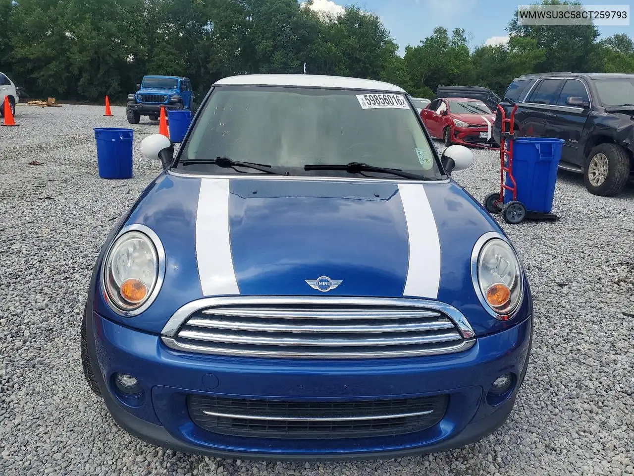 2012 Mini Cooper VIN: WMWSU3C58CT259793 Lot: 59856016