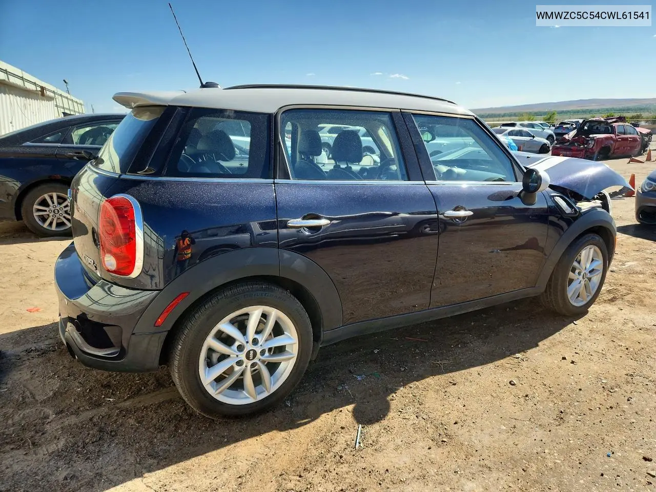 2012 Mini Cooper S Countryman VIN: WMWZC5C54CWL61541 Lot: 60430446