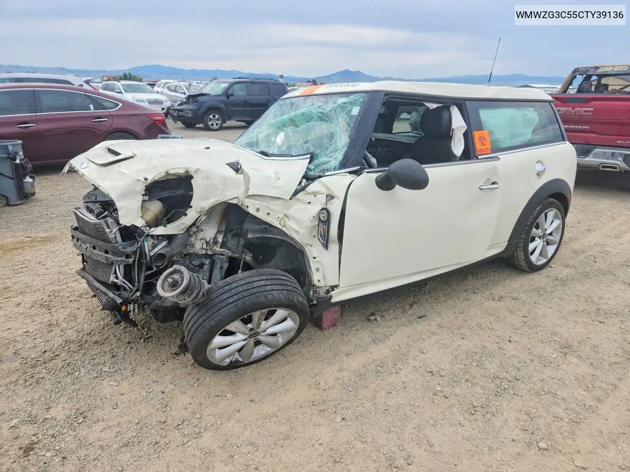 2012 Mini Cooper S Clubman VIN: WMWZG3C55CTY39136 Lot: 60432636