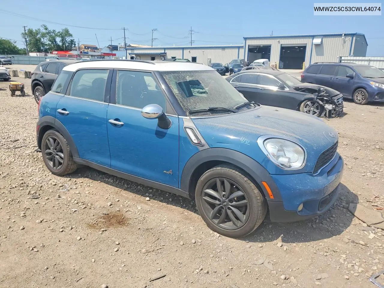2012 Mini Cooper S Countryman VIN: WMWZC5C53CWL64074 Lot: 60843676