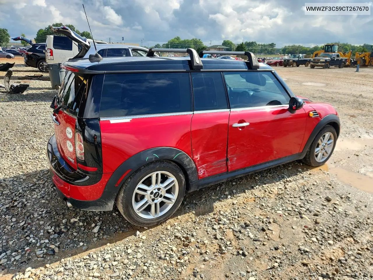 2012 Mini Cooper Clubman VIN: WMWZF3C59CT267670 Lot: 60996736