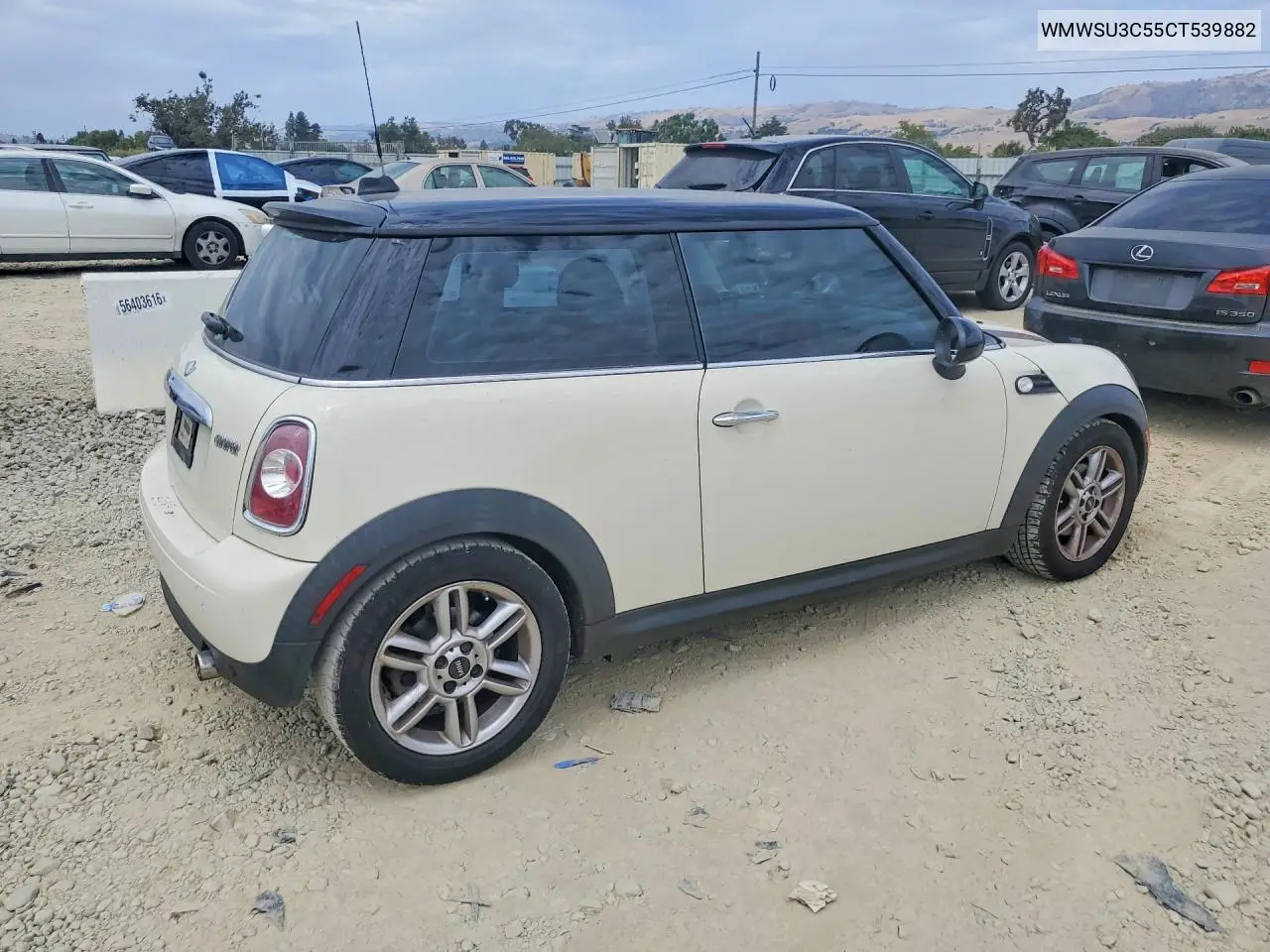 2012 Mini Cooper VIN: WMWSU3C55CT539882 Lot: 61057516