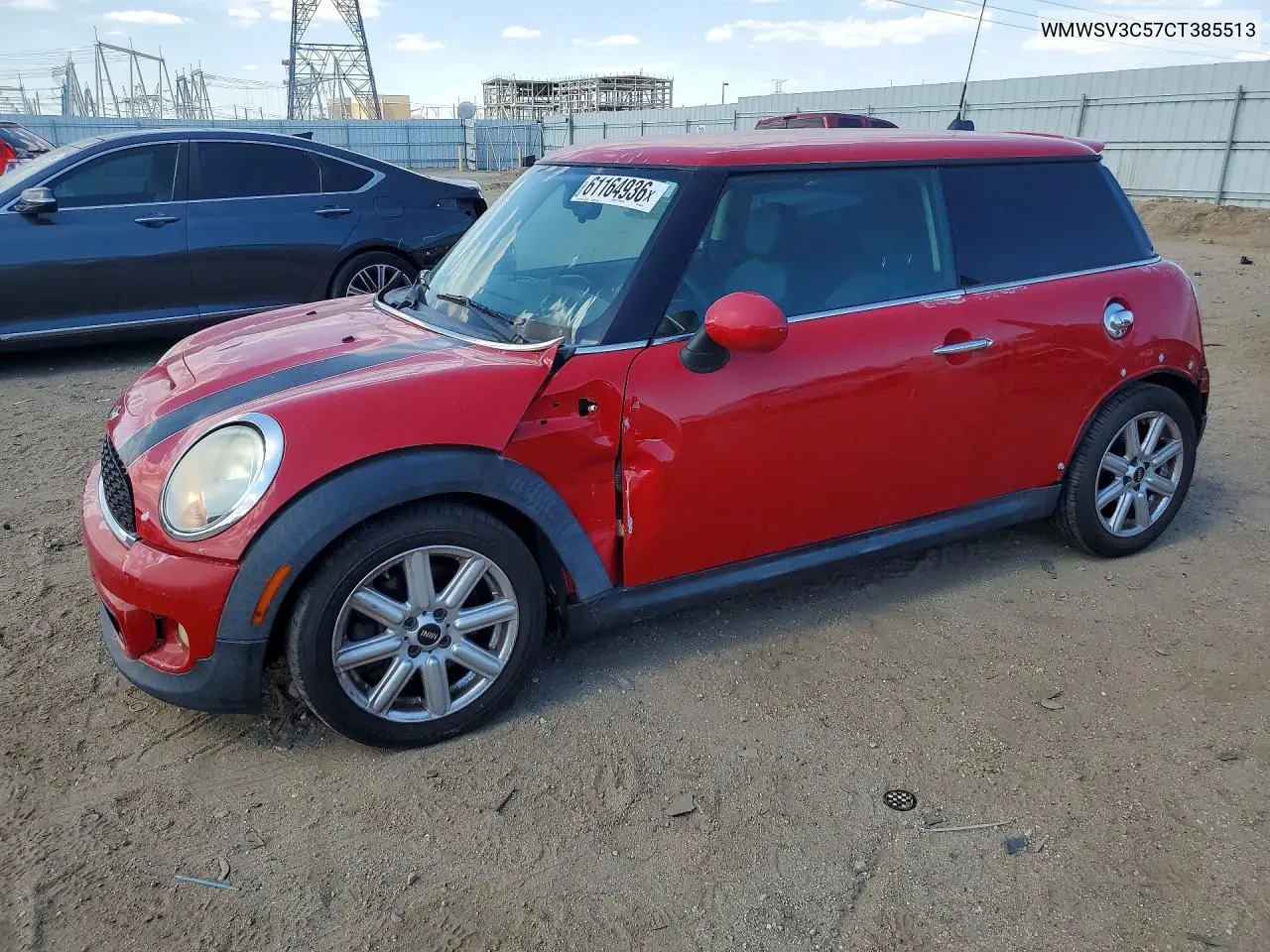 2012 Mini Cooper S VIN: WMWSV3C57CT385513 Lot: 61164936