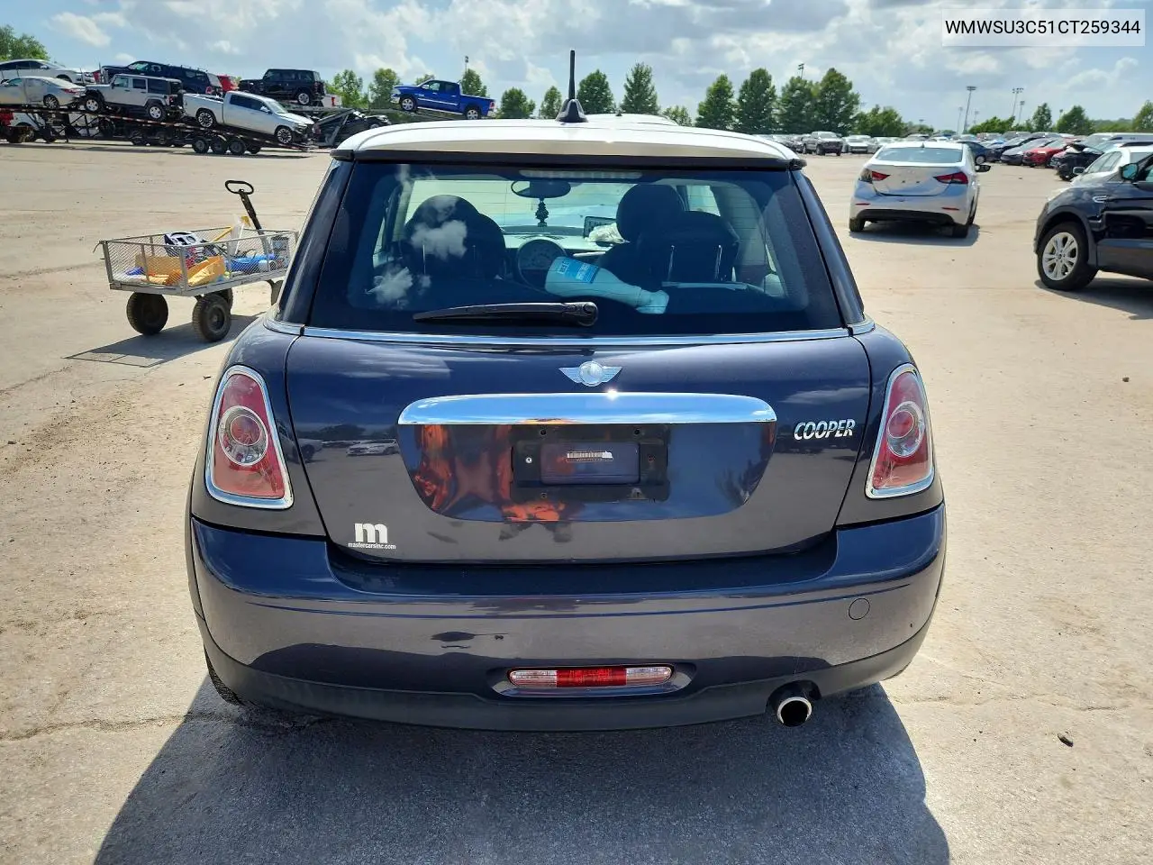2012 Mini Cooper VIN: WMWSU3C51CT259344 Lot: 61358956