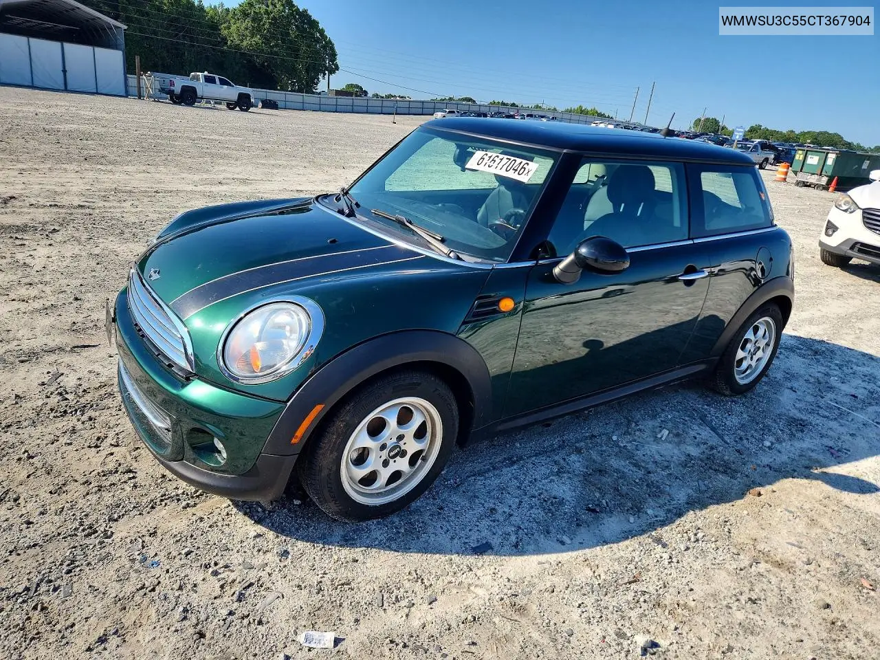 2012 Mini Cooper VIN: WMWSU3C55CT367904 Lot: 61617046