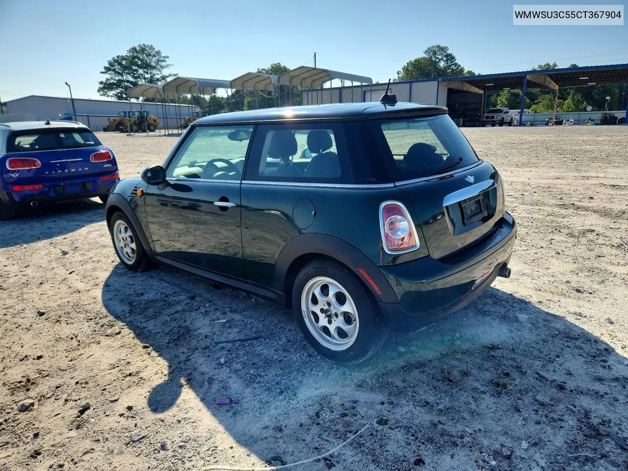2012 Mini Cooper VIN: WMWSU3C55CT367904 Lot: 61617046