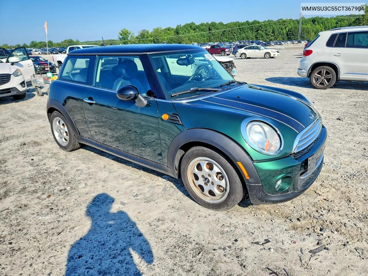 2012 Mini Cooper VIN: WMWSU3C55CT367904 Lot: 61617046