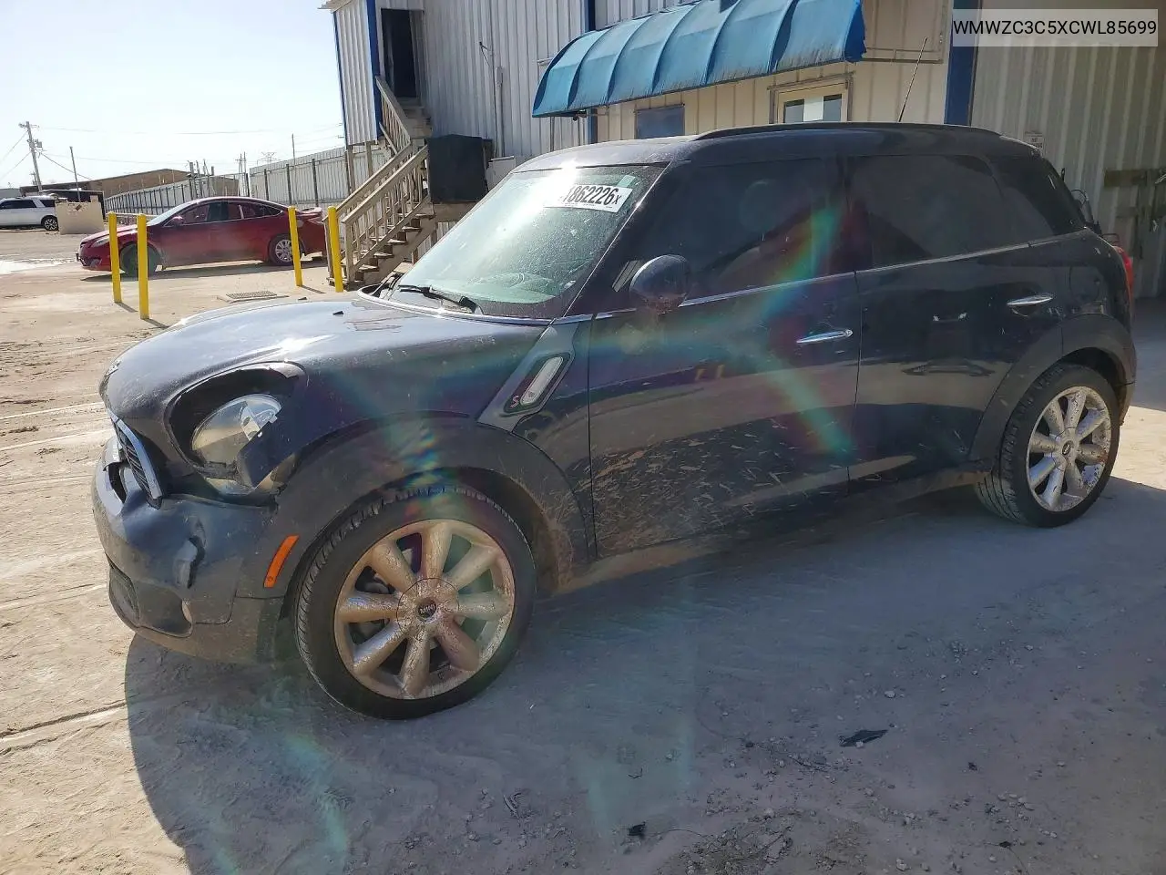 2012 Mini Cooper S Countryman VIN: WMWZC3C5XCWL85699 Lot: 61862226