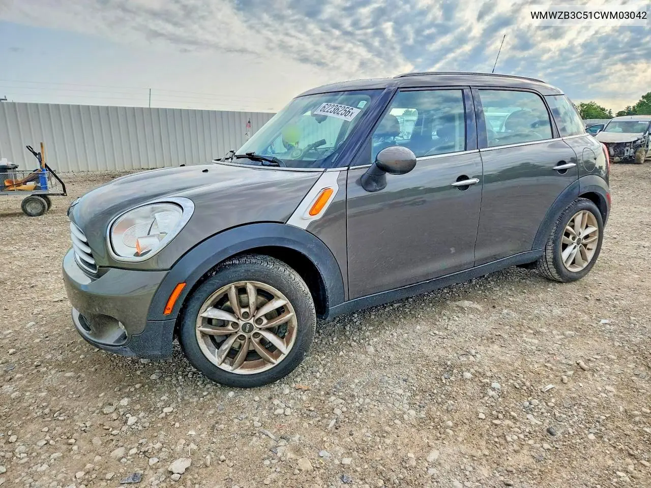 2012 Mini Cooper Countryman VIN: WMWZB3C51CWM03042 Lot: 62236256