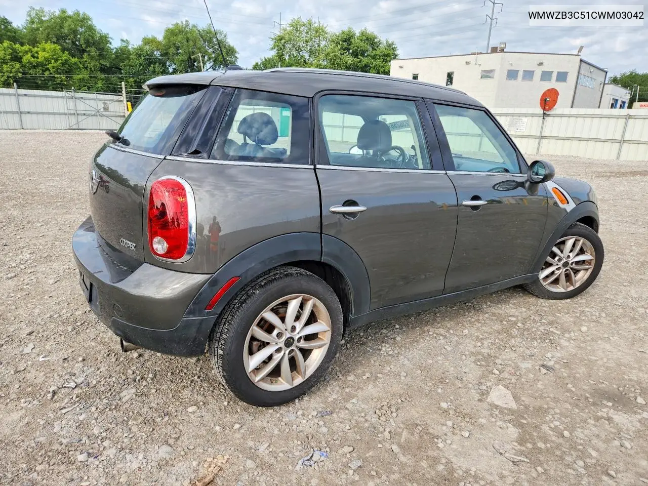 2012 Mini Cooper Countryman VIN: WMWZB3C51CWM03042 Lot: 62236256