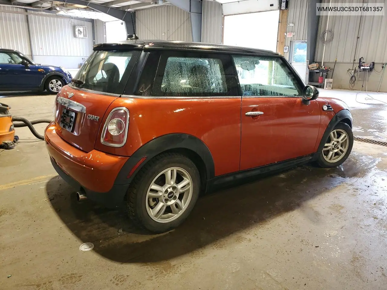 2013 Mini Cooper VIN: WMWSU3C53DT681357 Lot: 58919936