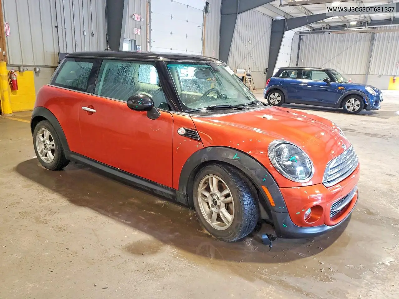 2013 Mini Cooper VIN: WMWSU3C53DT681357 Lot: 58919936