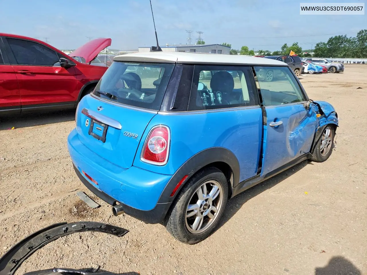 2013 Mini Cooper VIN: WMWSU3C53DT690057 Lot: 58981116