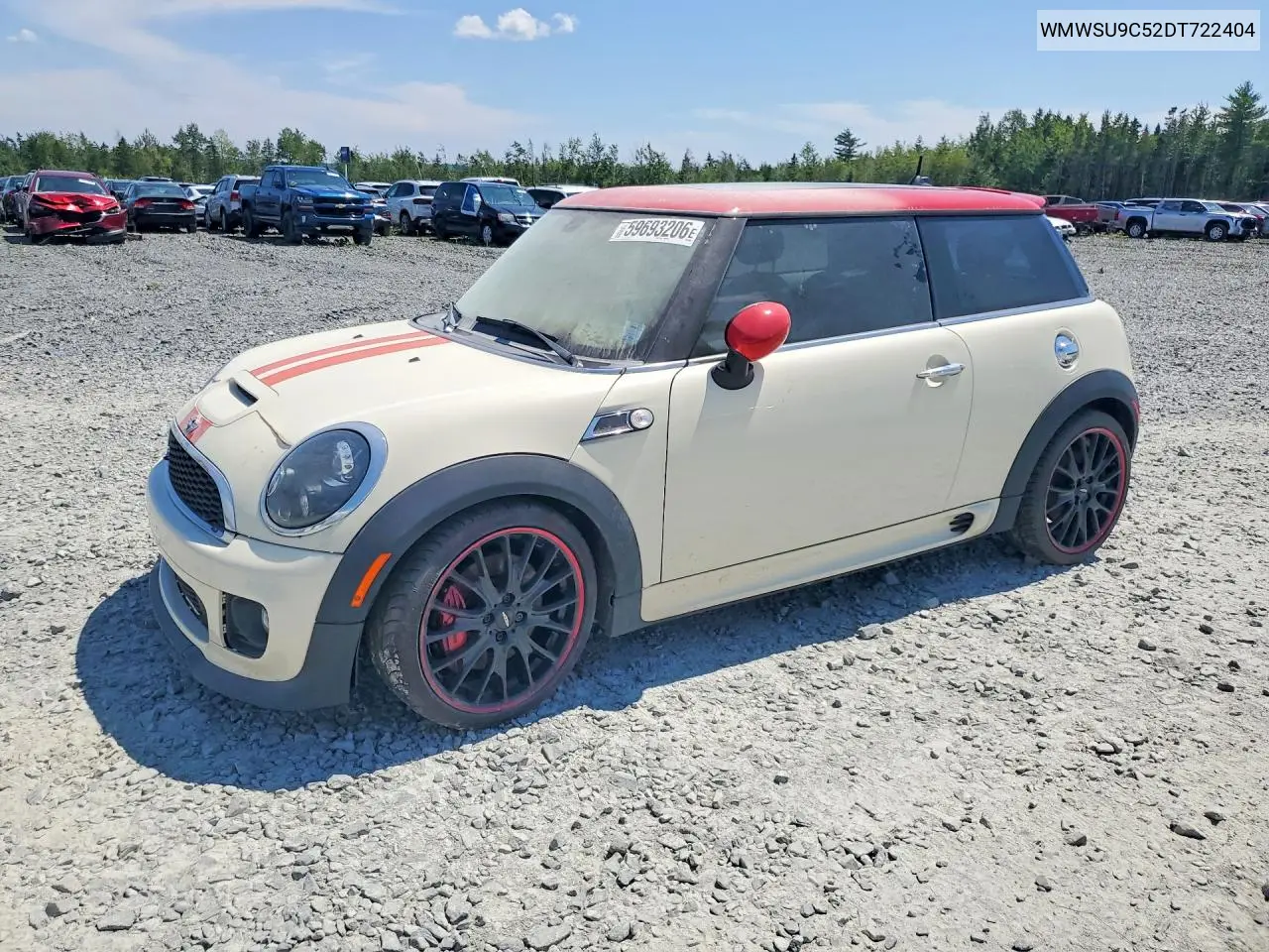 2013 Mini Cooper John Cooper Works VIN: WMWSU9C52DT722404 Lot: 59693206