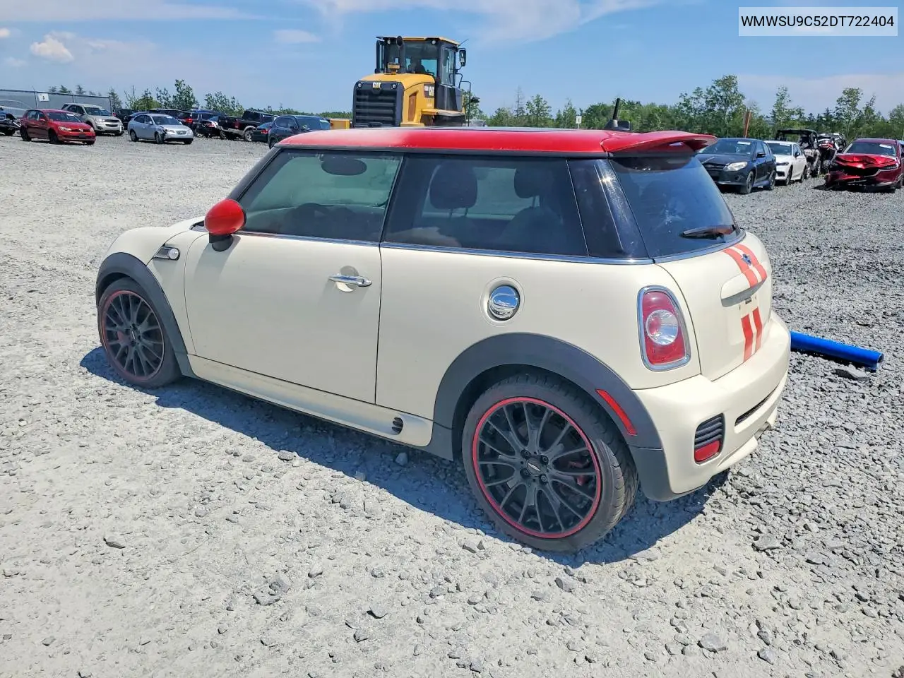 2013 Mini Cooper John Cooper Works VIN: WMWSU9C52DT722404 Lot: 59693206