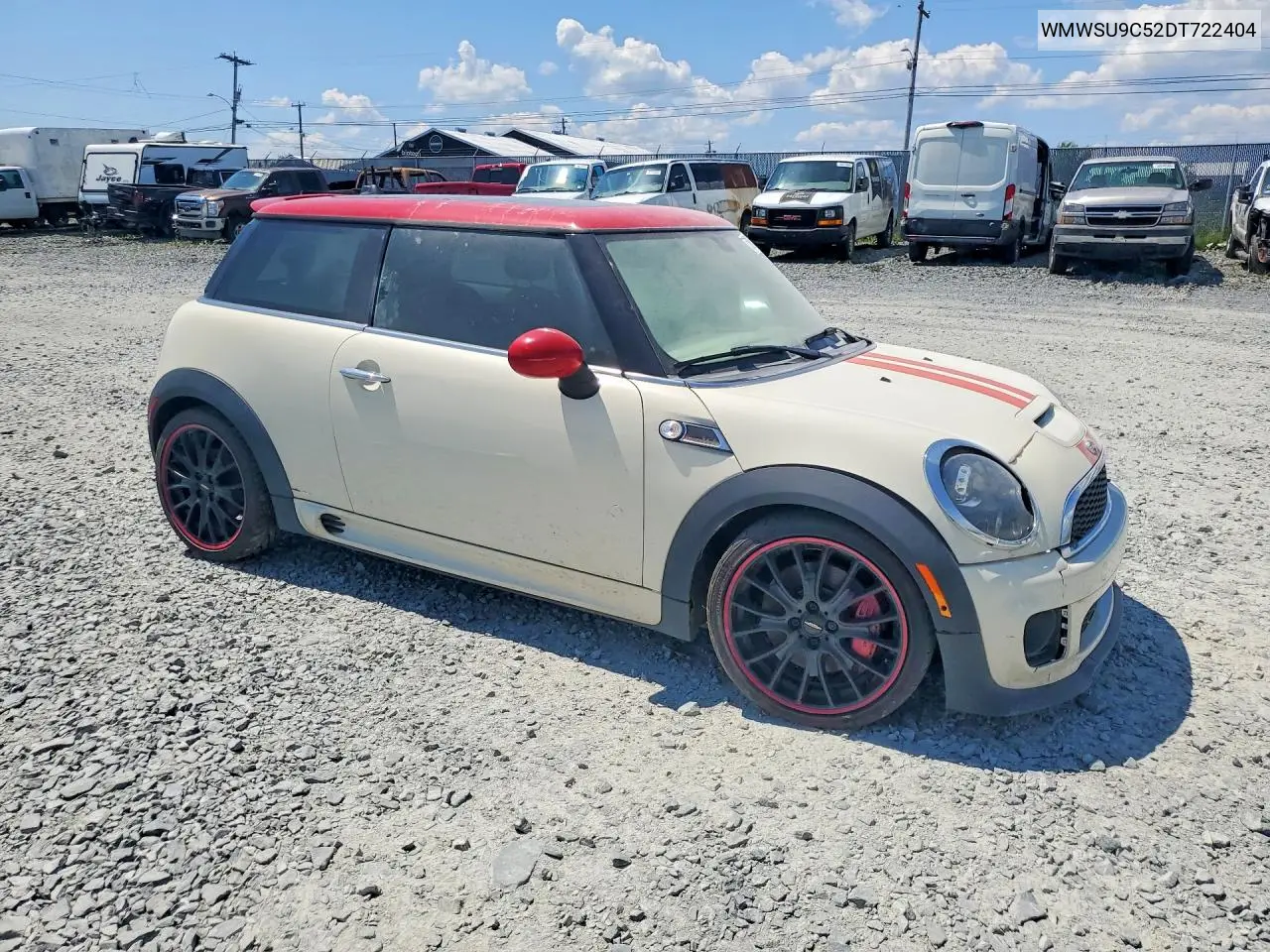 2013 Mini Cooper John Cooper Works VIN: WMWSU9C52DT722404 Lot: 59693206