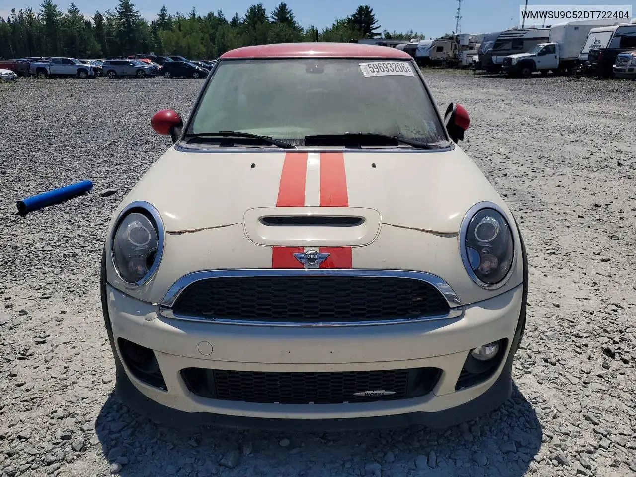 2013 Mini Cooper John Cooper Works VIN: WMWSU9C52DT722404 Lot: 59693206