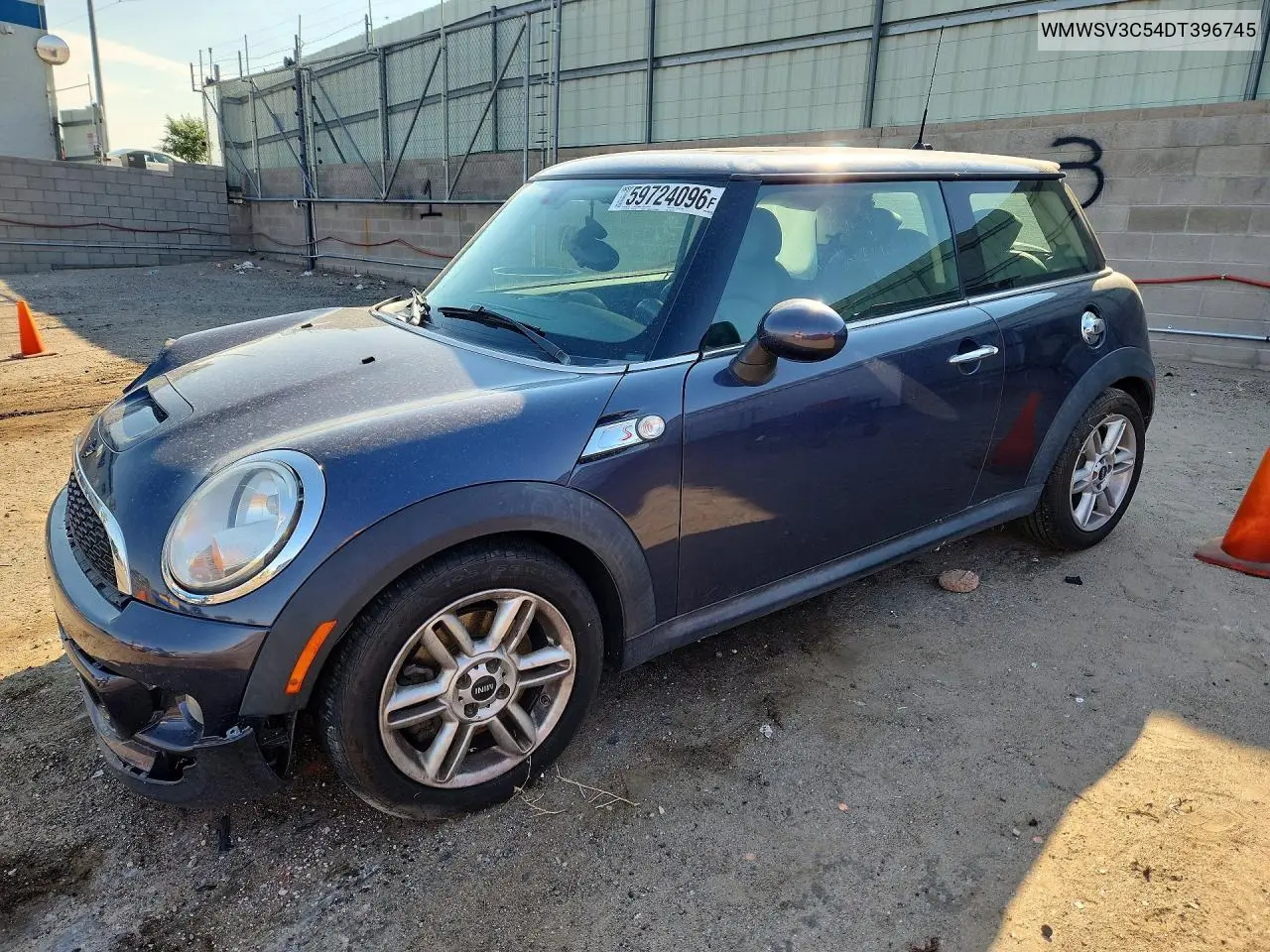 2013 Mini Cooper S VIN: WMWSV3C54DT396745 Lot: 59724096