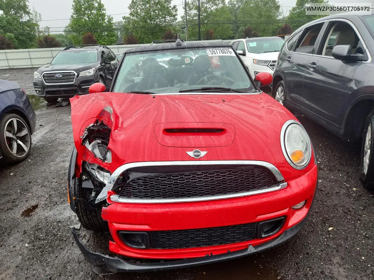 2013 Mini Cooper S VIN: WMWZP3C56DT705172 Lot: 59778076