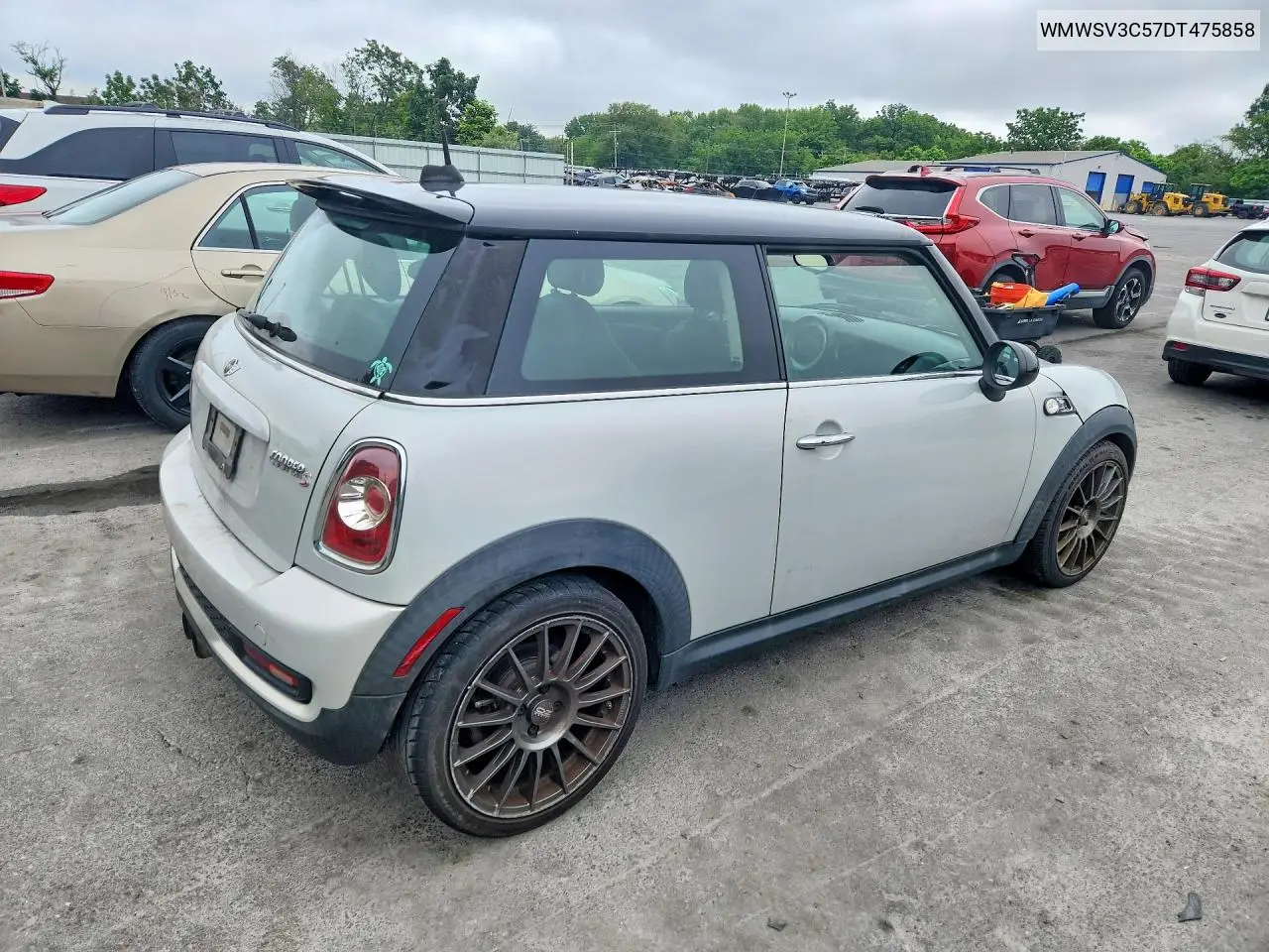 2013 Mini Cooper S VIN: WMWSV3C57DT475858 Lot: 59839996