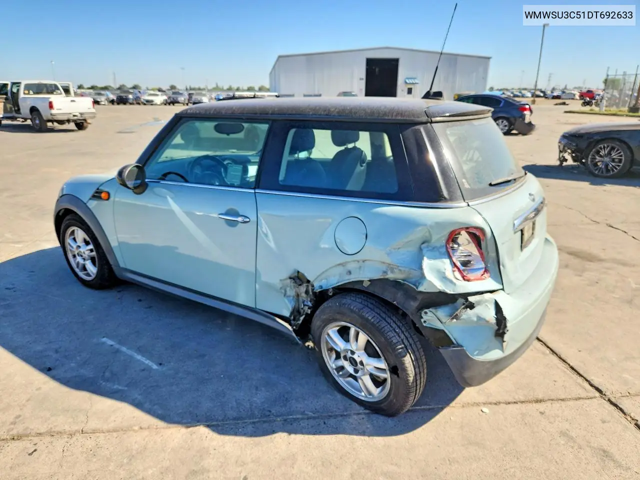 2013 Mini Cooper VIN: WMWSU3C51DT692633 Lot: 60141786