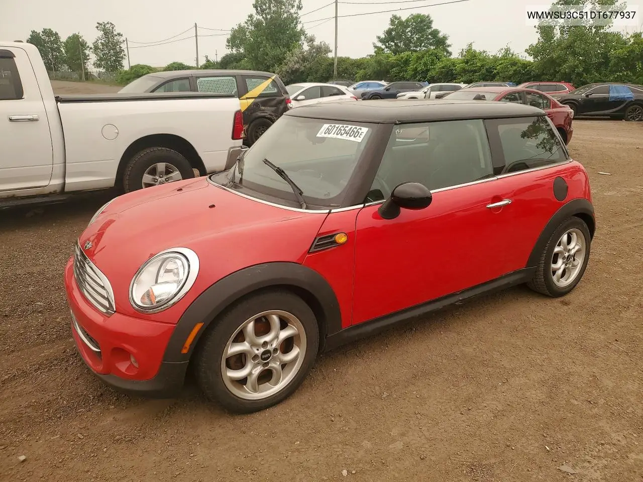 2013 Mini Cooper VIN: WMWSU3C51DT677937 Lot: 60165466
