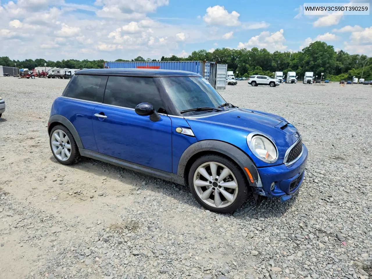 2013 Mini Cooper S VIN: WMWSV3C59DT390259 Lot: 60483686