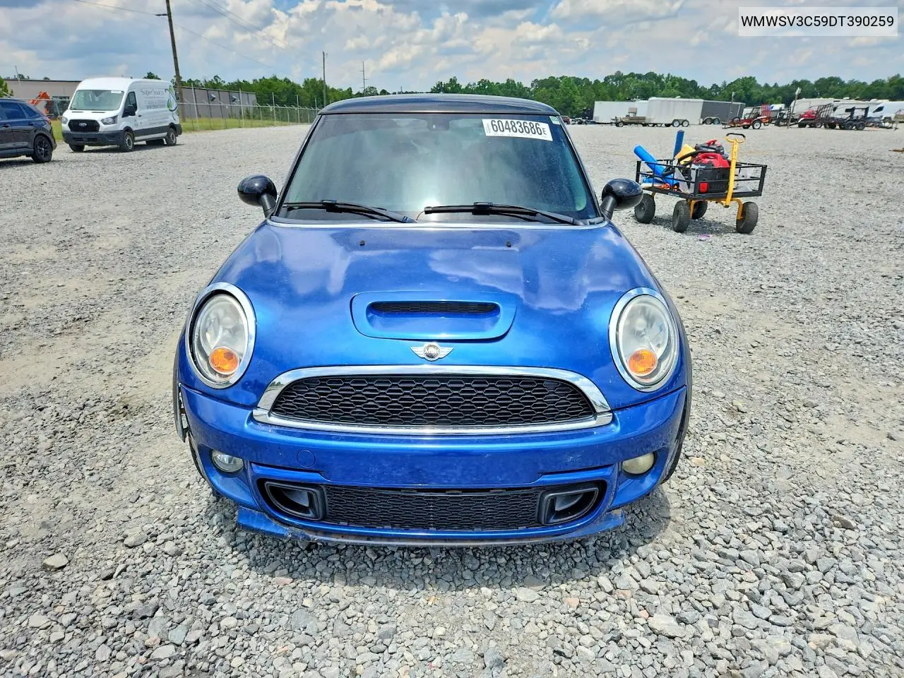 2013 Mini Cooper S VIN: WMWSV3C59DT390259 Lot: 60483686