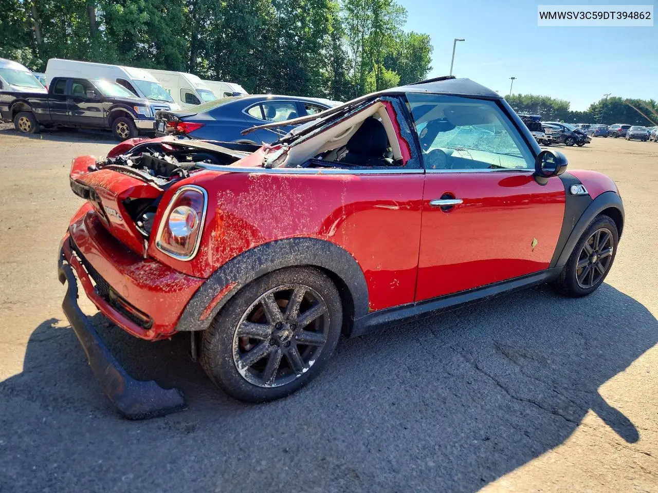 2013 Mini Cooper S VIN: WMWSV3C59DT394862 Lot: 60504306