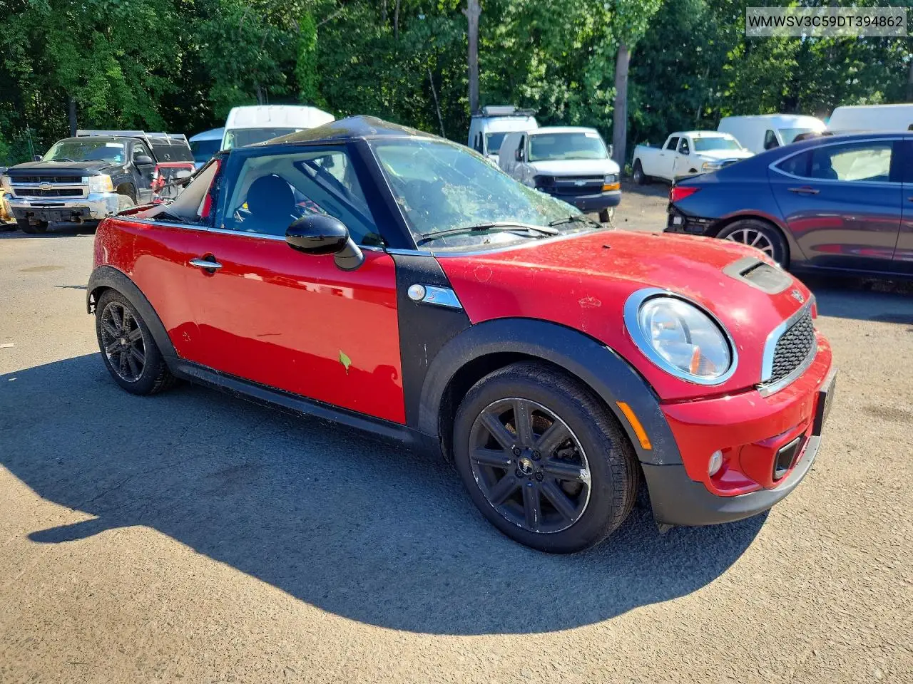 2013 Mini Cooper S VIN: WMWSV3C59DT394862 Lot: 60504306