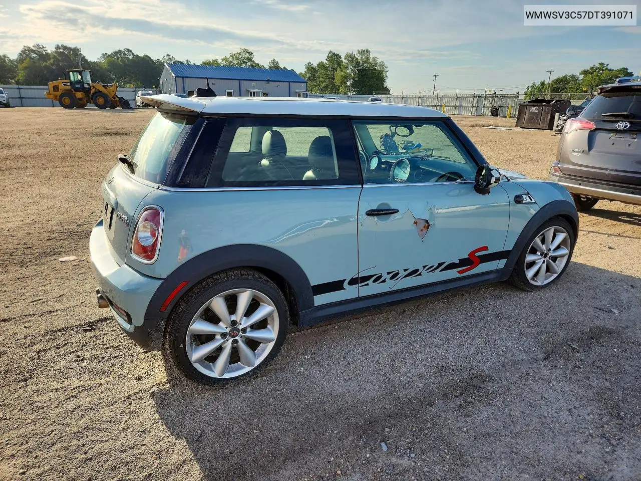 2013 Mini Cooper S VIN: WMWSV3C57DT391071 Lot: 60641616